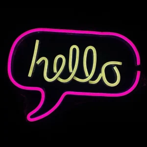 Lampe Néon Hello, Light Me Up