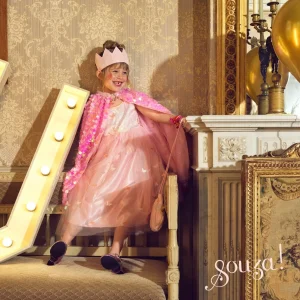 Déguisement Cape Laurence Sequins Roses, Souza.