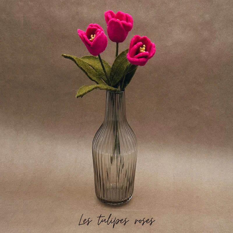 Rose Rose en Feutrine Artisanales – New Heidi