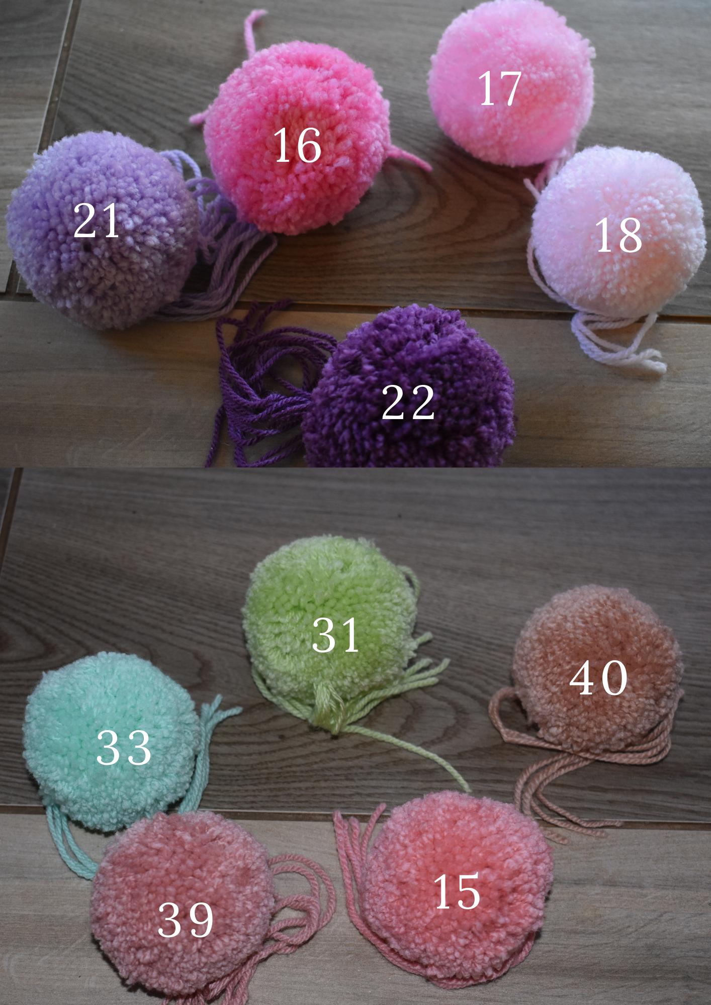 Grand Panier à jouets tressé double prénom avec pompons – Image 8
