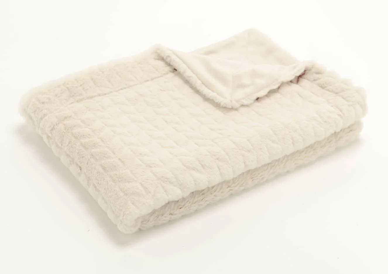 Plaid Crème Chevrons 130×170