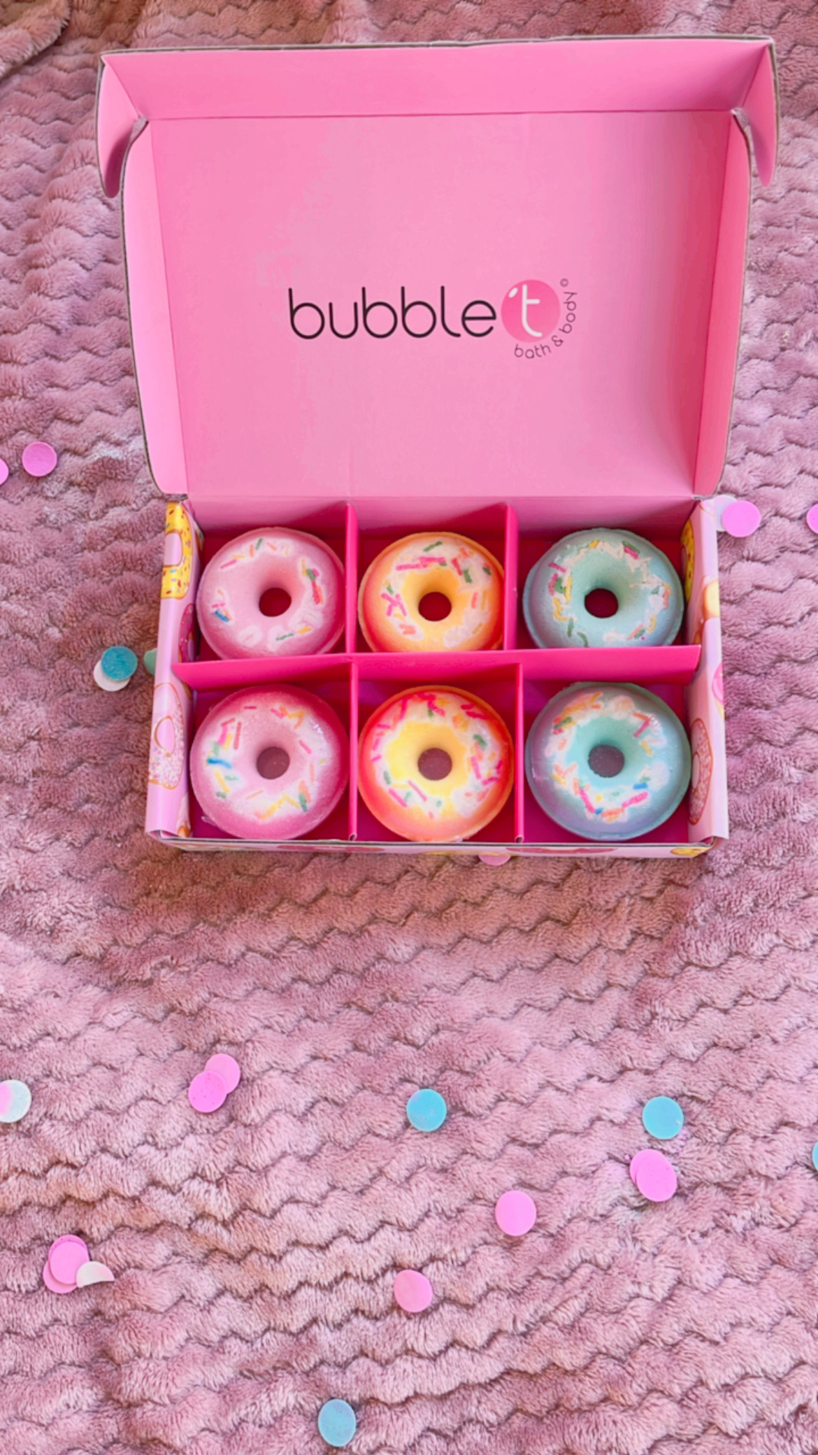 Coffret 6 donuts pour le bain