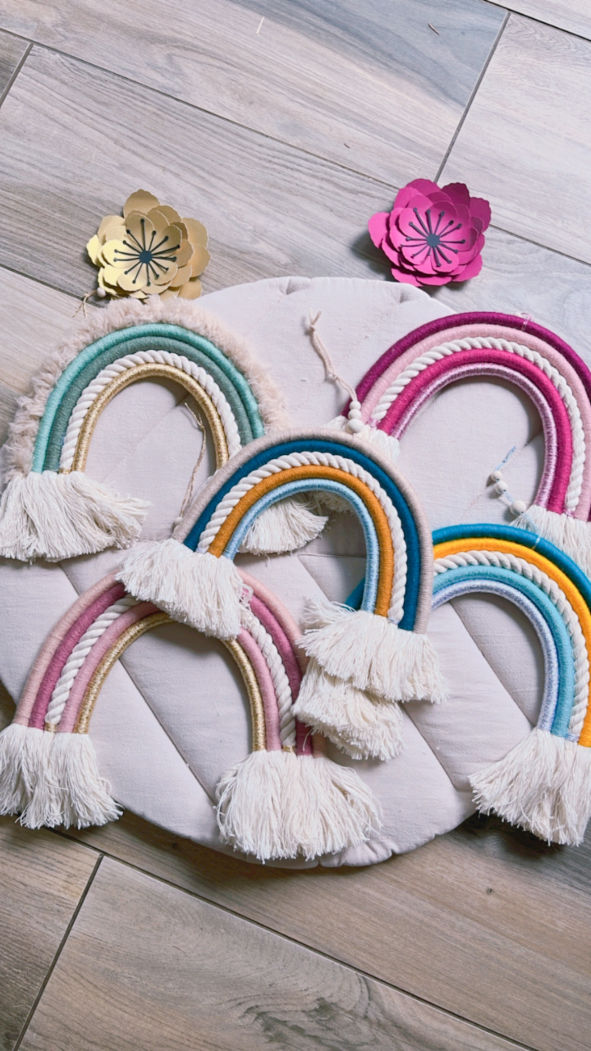 Arc-en-ciel mauve lilas laine fourrure rose – Image 4