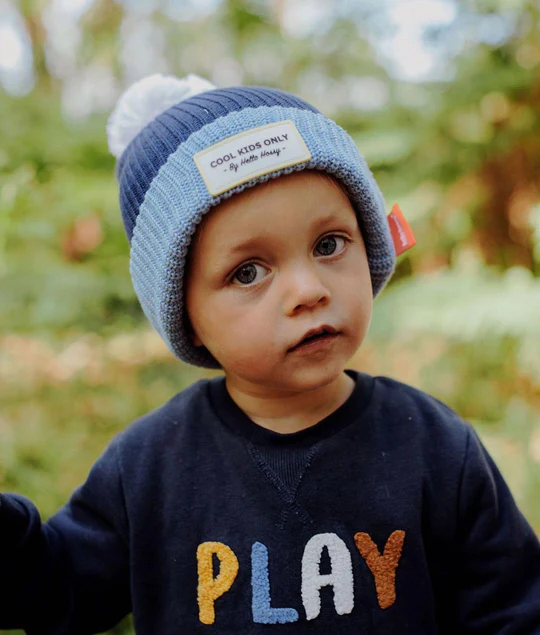 Bonnet +6 ans | Color block blue – Image 3