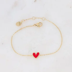 Bracelet Coeur Rouge
