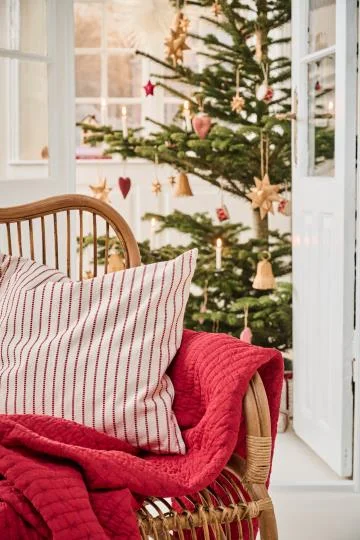 housse de coussin élégante à rayures rouges, IB Laursen – Image 2