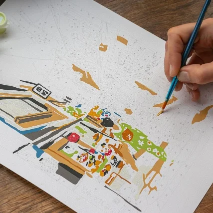 Peinture au Numéro Kyoto, La Petite Épicerie – Image 3