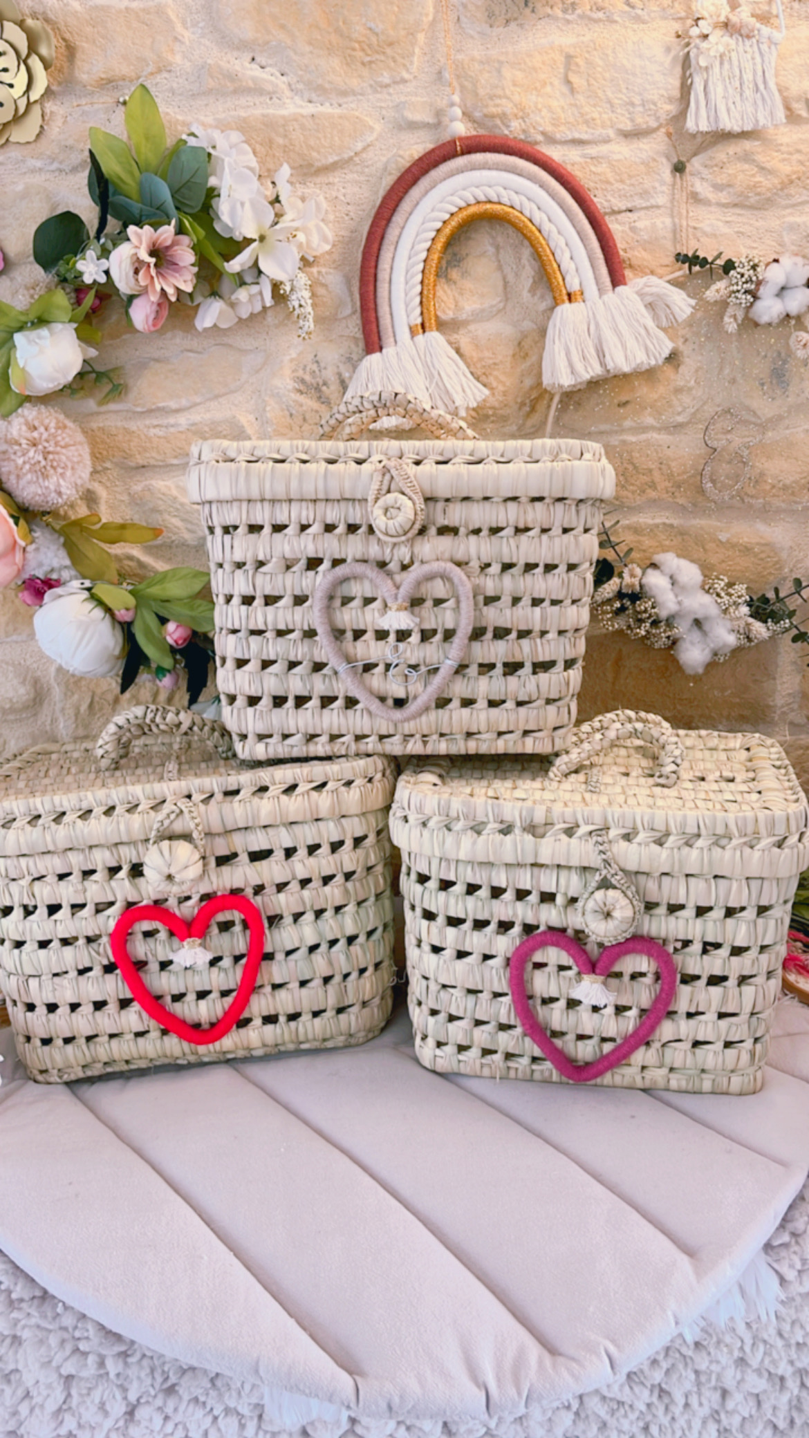 Vanity Amour avec coeur en macramé – Image 4