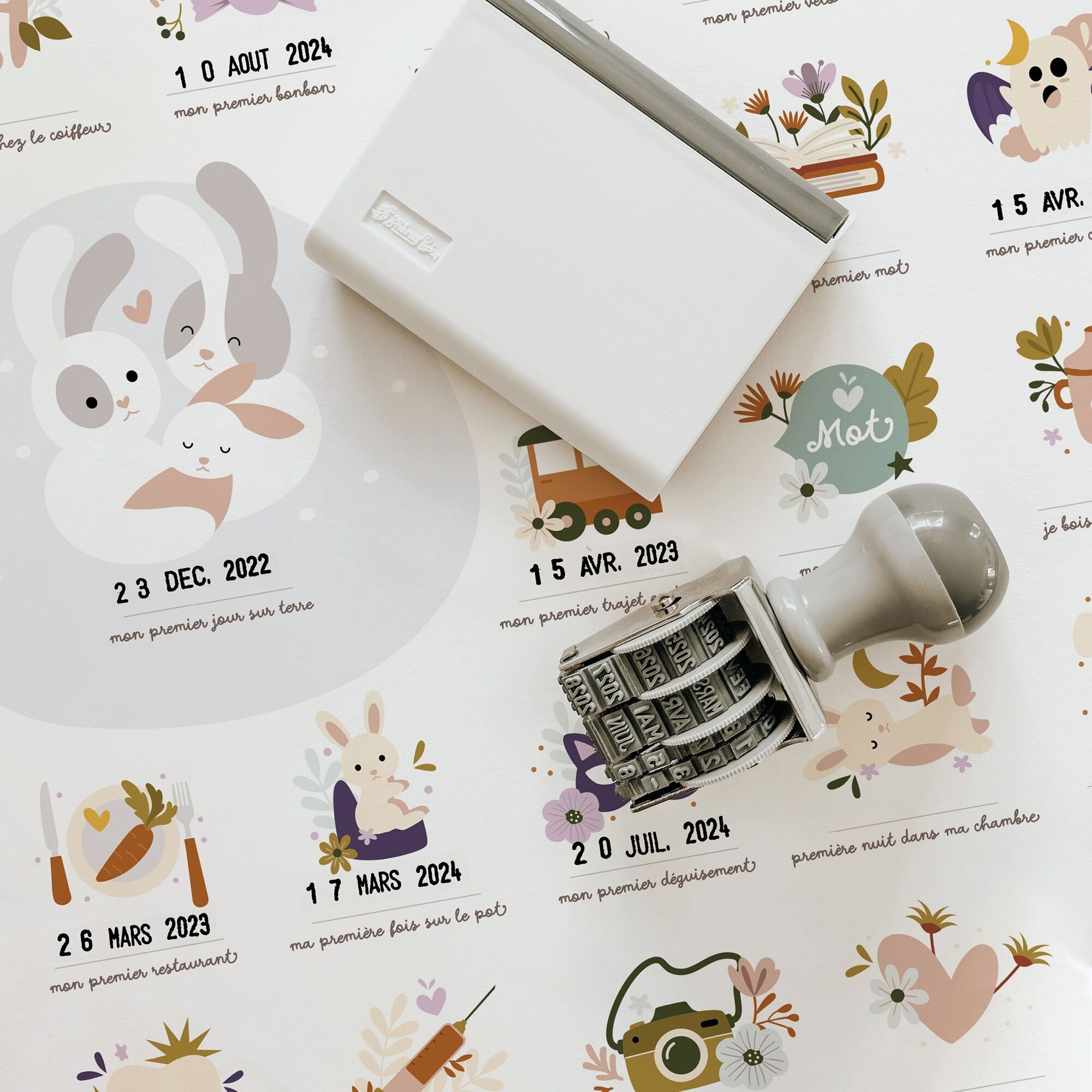 Affiche « Mes Premières Fois » Lapin – Les Petites Dates – Image 3