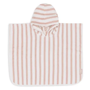 Poncho de bain éponge | Stripe Wild rose