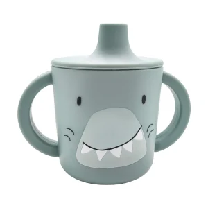 Tasse d’apprentissage en silicone Mr. Shark, Trixie