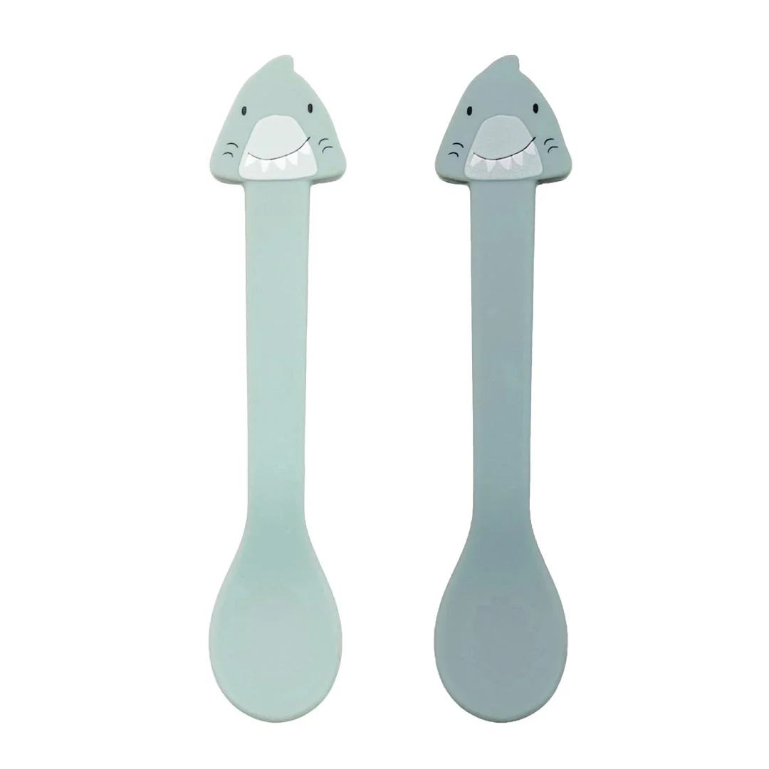 Lot de 2 cuillères en silicone Mr. Shark, Trixie
