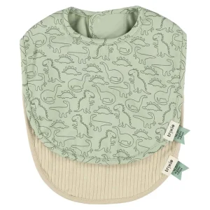 Lot de 2 Bavoirs en Coton Bio Dinosaure, Trixie