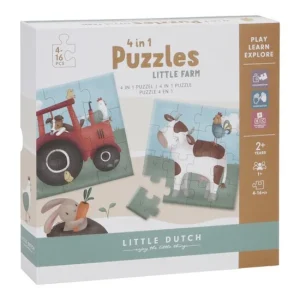 4 en 1 puzzle | Little Farm