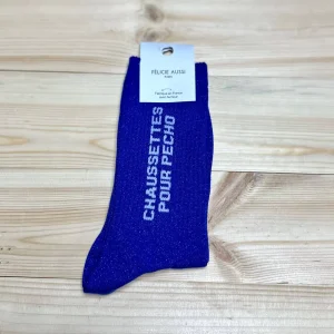 Chaussettes Bleues Pailletées POUR PECHO
