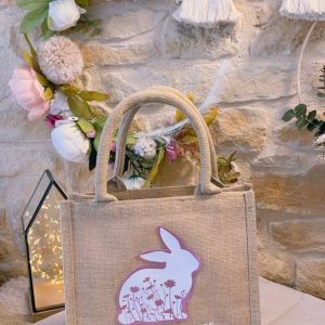 Cabas Jute petit modèle Pâques