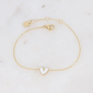 Bracelet Coeur Blanc