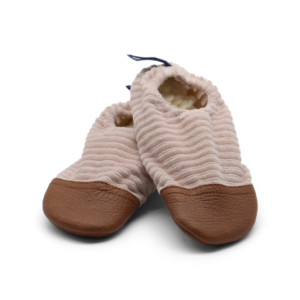 Chaussons taille : 18-20 | Les petits velours Rose pale