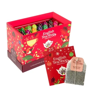 Calendrier de l’Avent à Cartes Rouge Bio, English Tea Shop