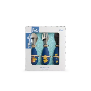 Set de 3 Couverts Bébé  Puce et Pilou – Moulin Roty