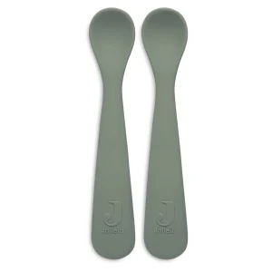 Cuillère souple silicone x2 | Vert