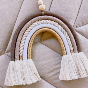 Arc-en-ciel Clémence : café, beige blanc et doré