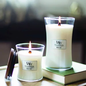 Bougie Teck Blanc, Woodwick
