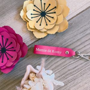 Porte clés en cuir à personnaliser