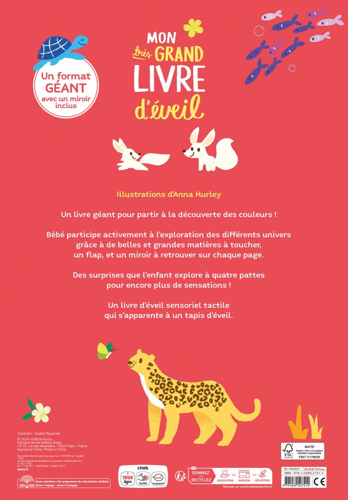 Livre d’éveil bébé Auzou – Le monde des couleurs – Image 4