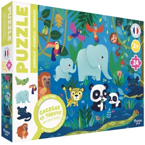 Puzzle Cherche et Trouve – Les animaux, AUZOU