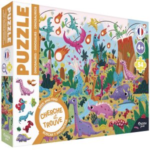 Puzzle cherche et trouve / Les dinosaures