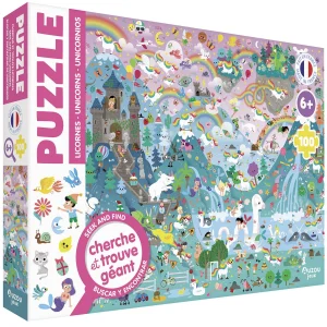 Puzzle Cherche et Trouve – Les licornes, AUZOU