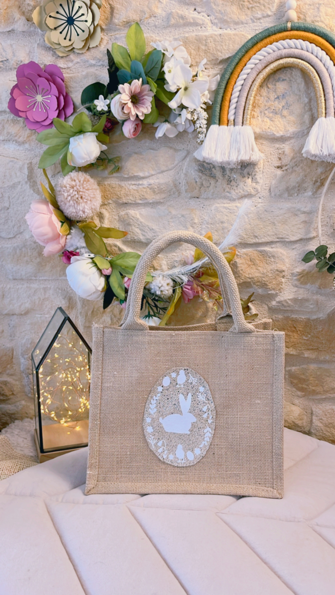 Cabas Jute petit modèle Pâques – Image 4