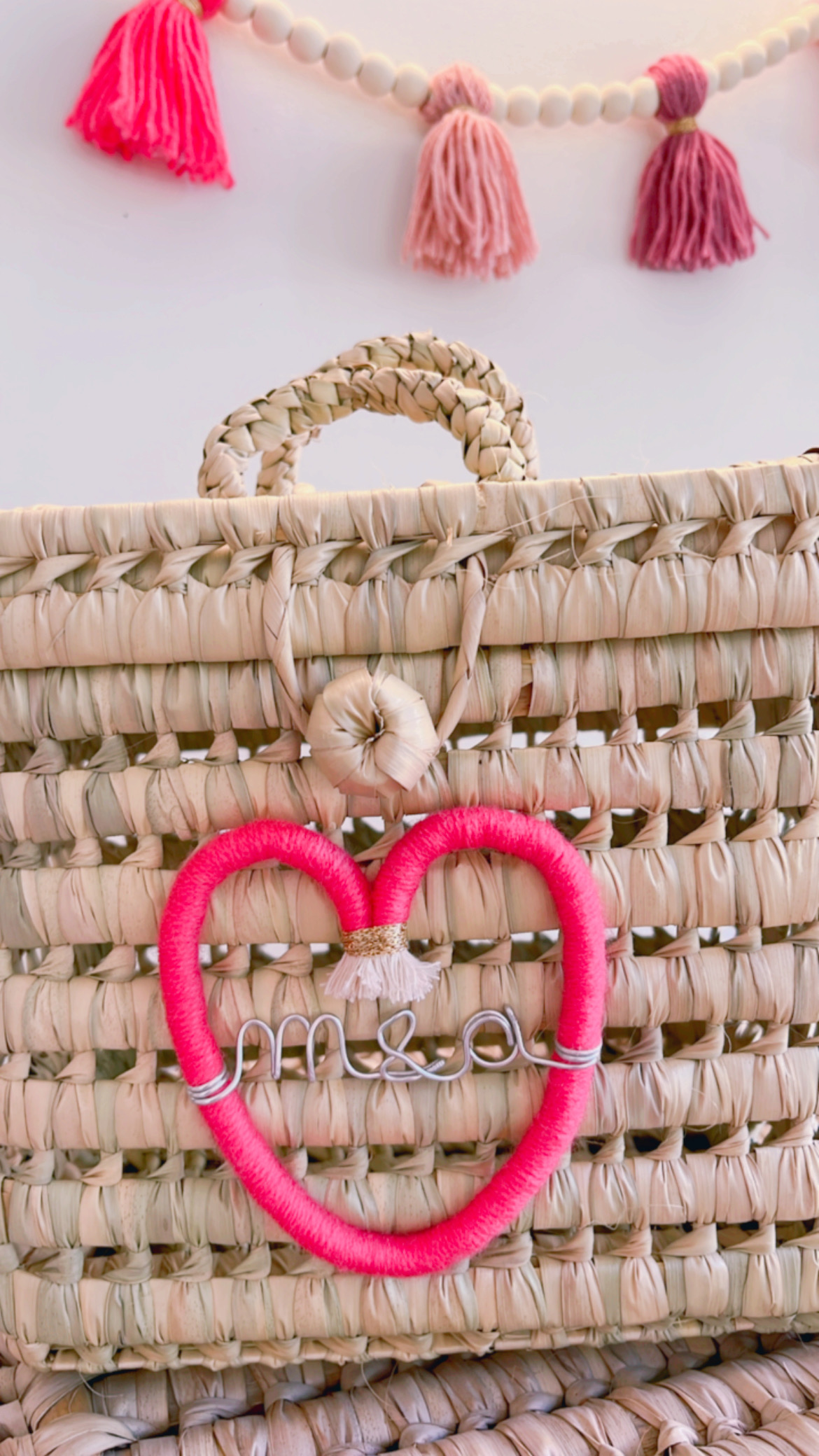 Vanity Amour avec coeur en macramé – Image 2