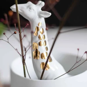 Vase Girafe en Porcelaine
