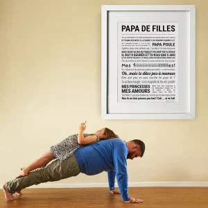 Affiche Papa de filles – TOUT EST DIT