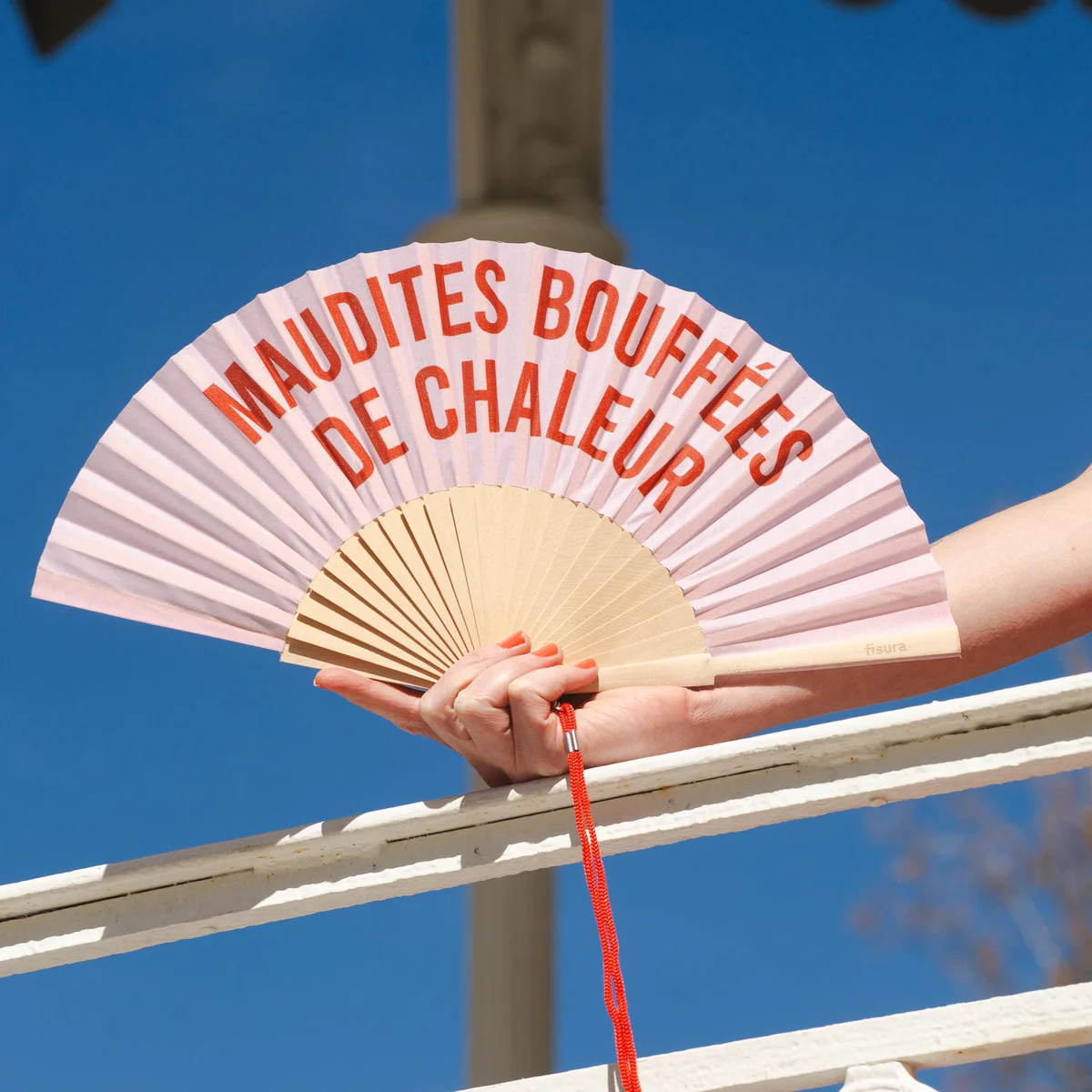 Éventail “Maudites bouffées de chaleur”, Fisura – Image 3