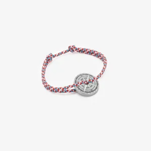 Bracelet Vieilli Galerne Rouge Blanc Bleu, Rose des Vents