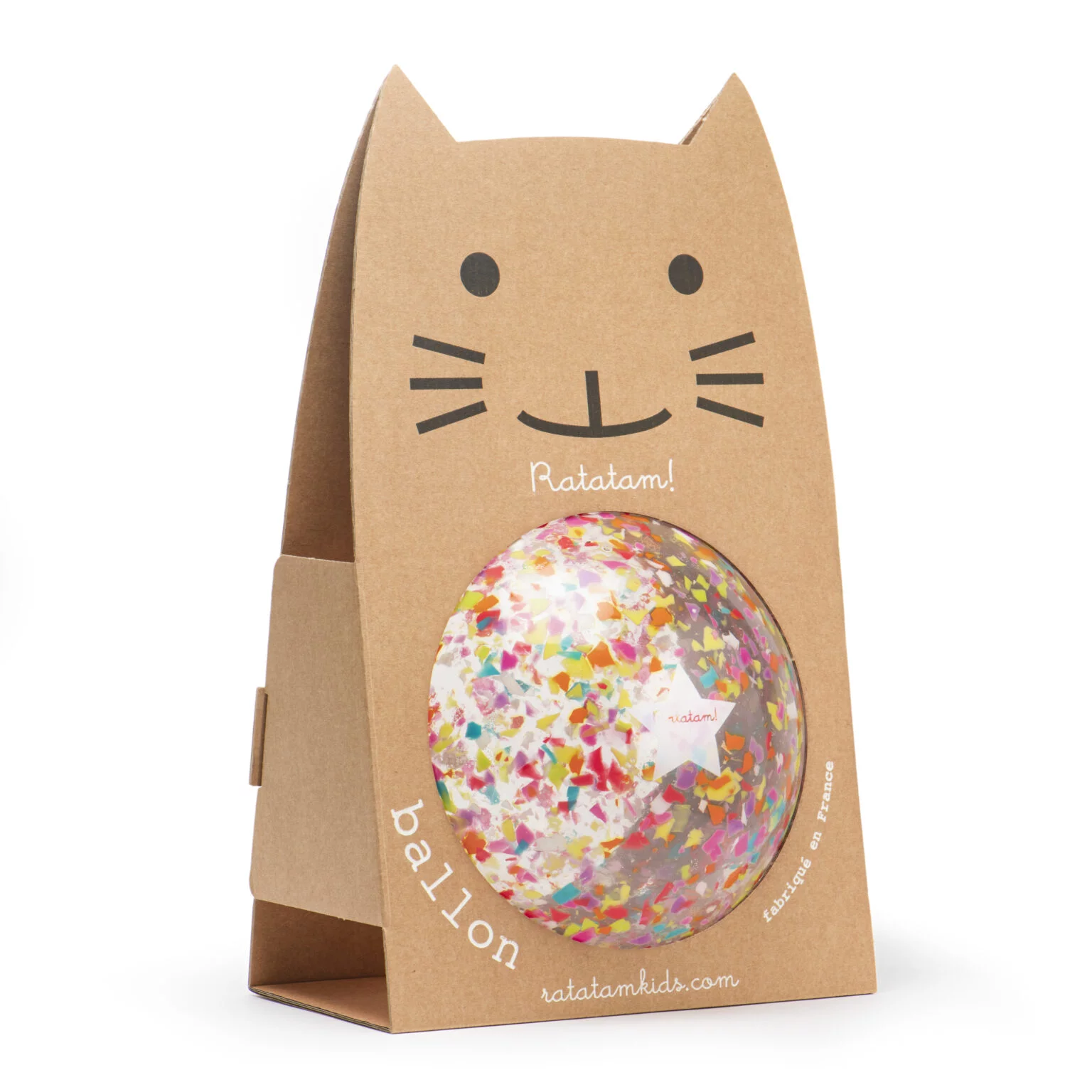 Ballon Confettis recyclés 22 cm / Multicolore – Image 4