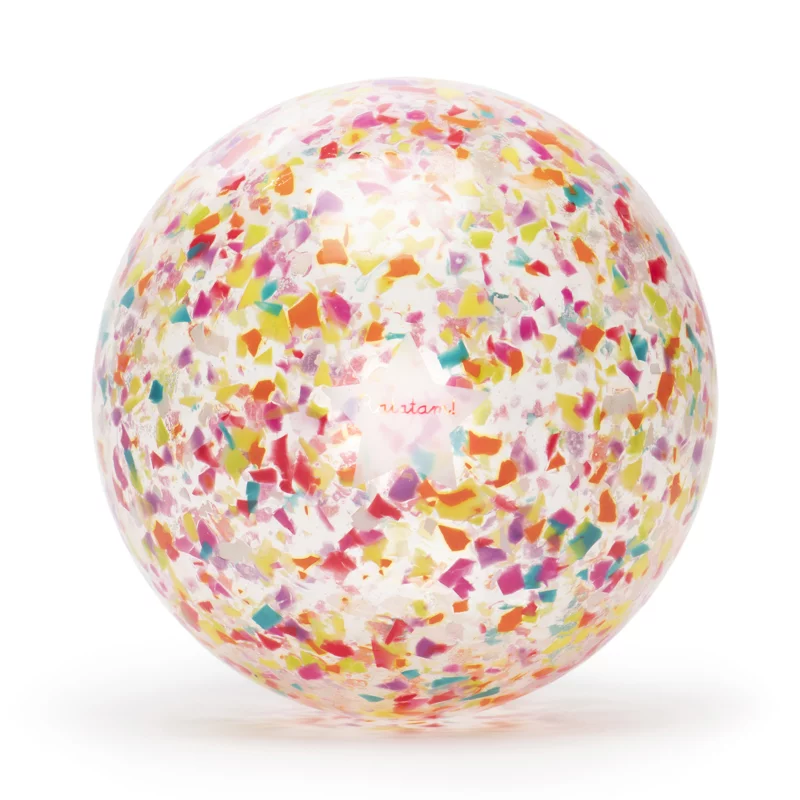 Ballon Confettis recyclés 22 cm / Multicolore