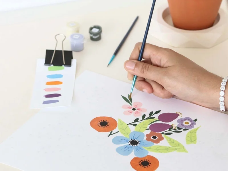 Peinture au Numéro Flowers – Image 2