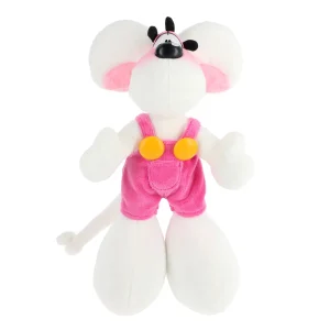 Peluche Diddl en Salopette Rose 30 cm – Diddl