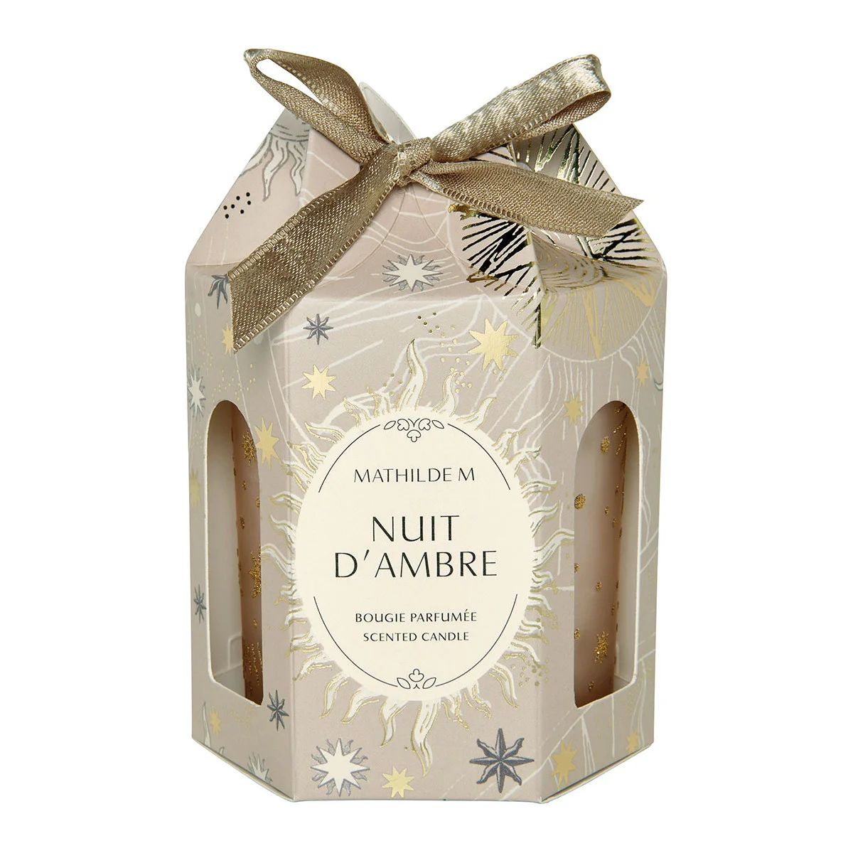 Bougie parfumée Fête Céleste 160 g – Nuit d’Ambre, Mathilde M. – Image 3