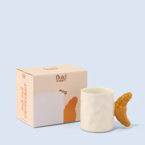 Mug Croissant en Céramique, Fluid Market