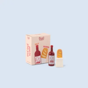 Salière & Poivrière en Céramique – Bouteille de Vin & Baguette | Fluid Market