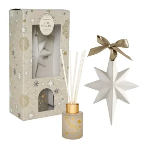 Coffret diffuseur de parfum d&rsquo;ambiance et décor parfumé Fête Céleste – Nuit d&rsquo;Ambre, Mathilde M.
