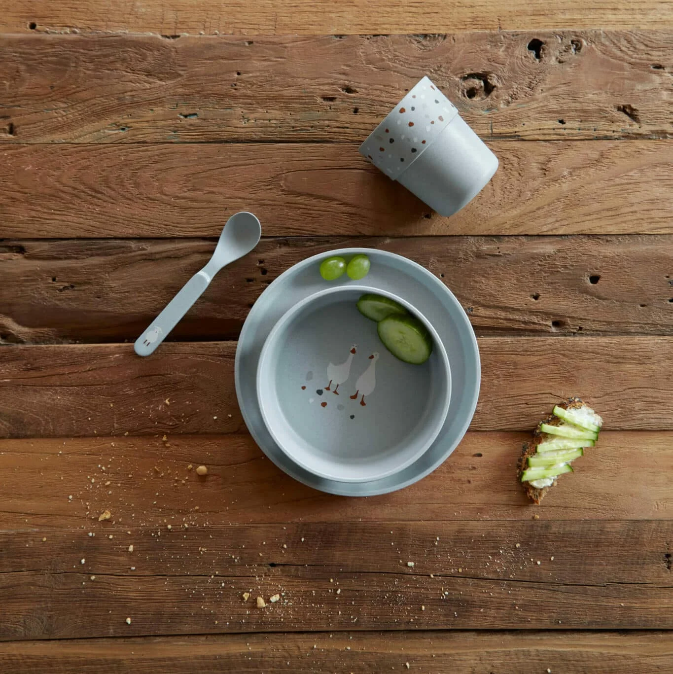 Coffret Repas Tiny Farmer Mouton et Oie Bleu – Image 5