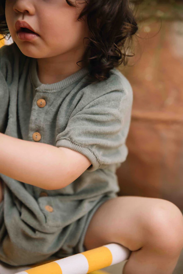 Combinaison BébéCito Terry Vert – STUDIO BOHEME – Image 4