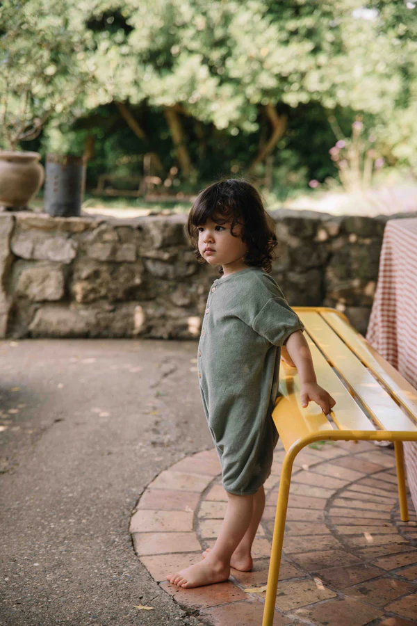 Combinaison BébéCito Terry Vert – STUDIO BOHEME – Image 6