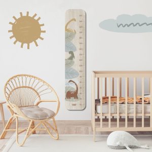 Toise en bois dino/ Charlie et Suzie